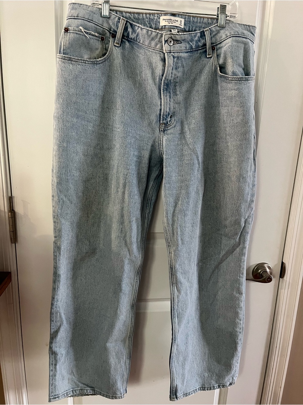 Abercrombie & Fitch 90s Relaxed Jean High Rise Curve Love 33/16S